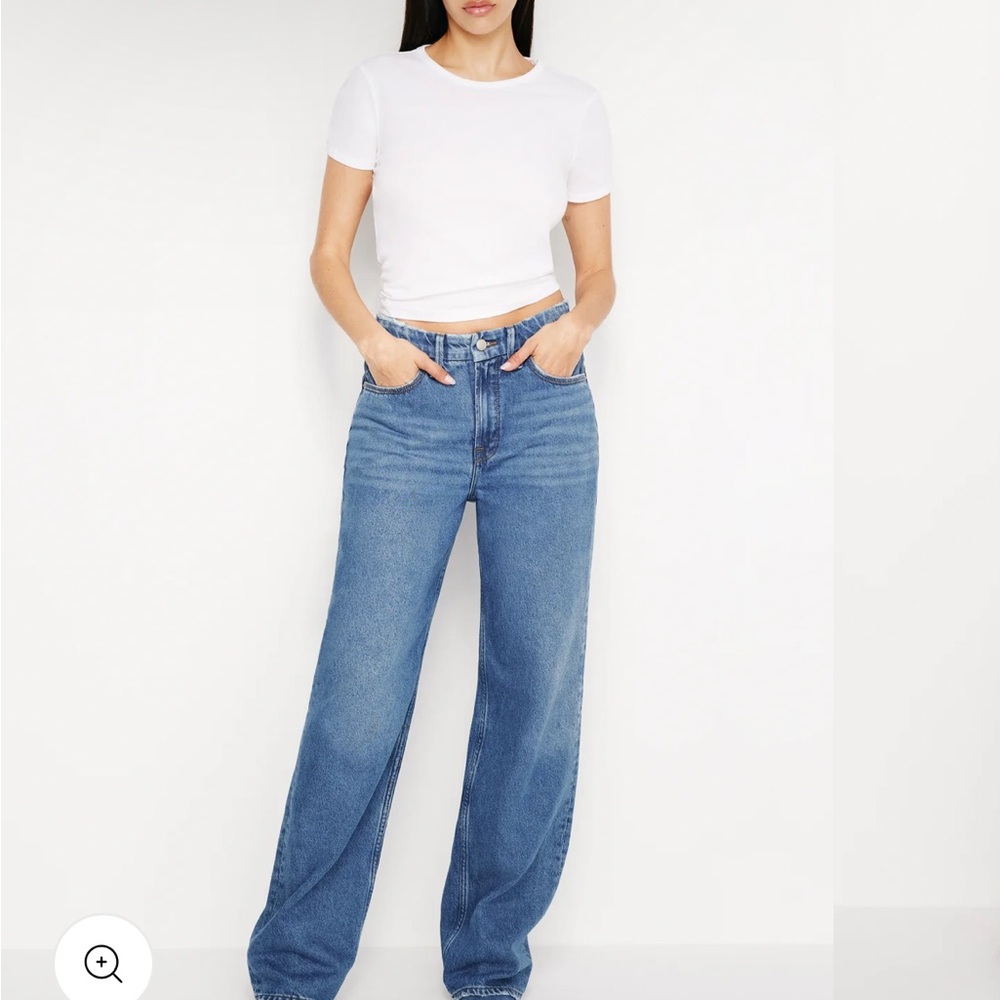 Good American Good 90’s Relaxed Jeans Size 6